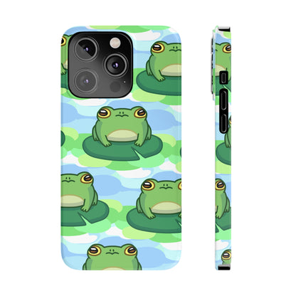 Lily Pad Frog Pattern Phone Case