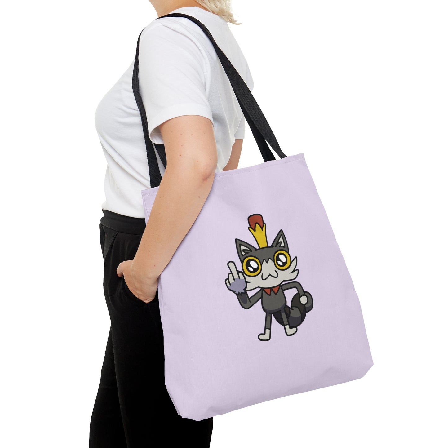 Lemon Cat Tote Bag - Purple