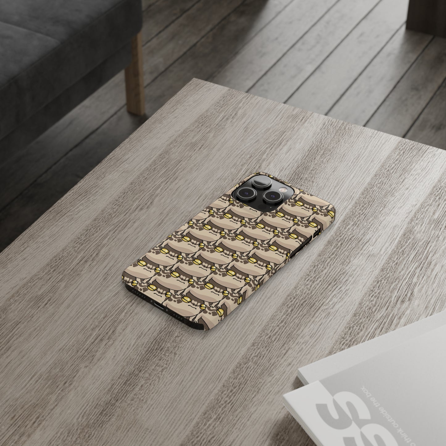 Stacked Desert Rain Frogs Pattern Phone Case