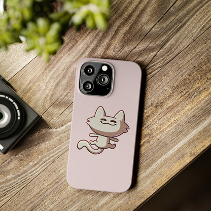 Tiny Cat Phone Case - Pink