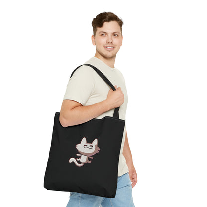 Tiny Cat Tote Bag - Black