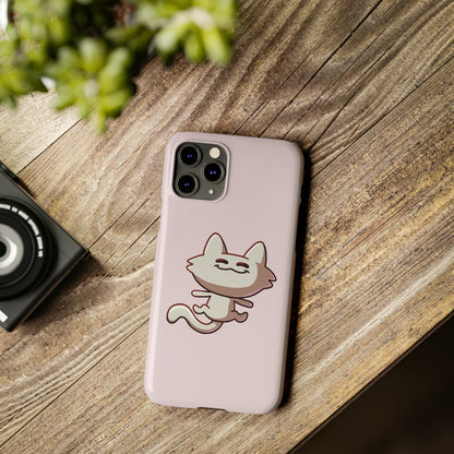 Tiny Cat Phone Case - Pink