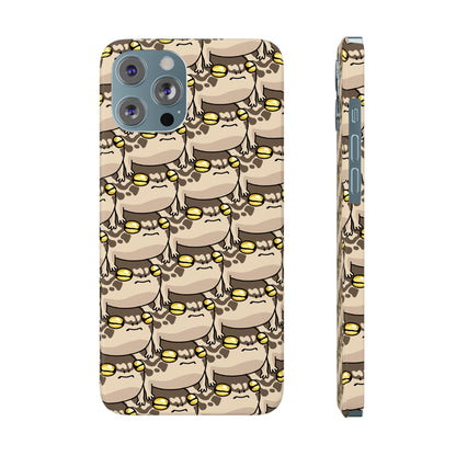 Stacked Desert Rain Frogs Pattern Phone Case