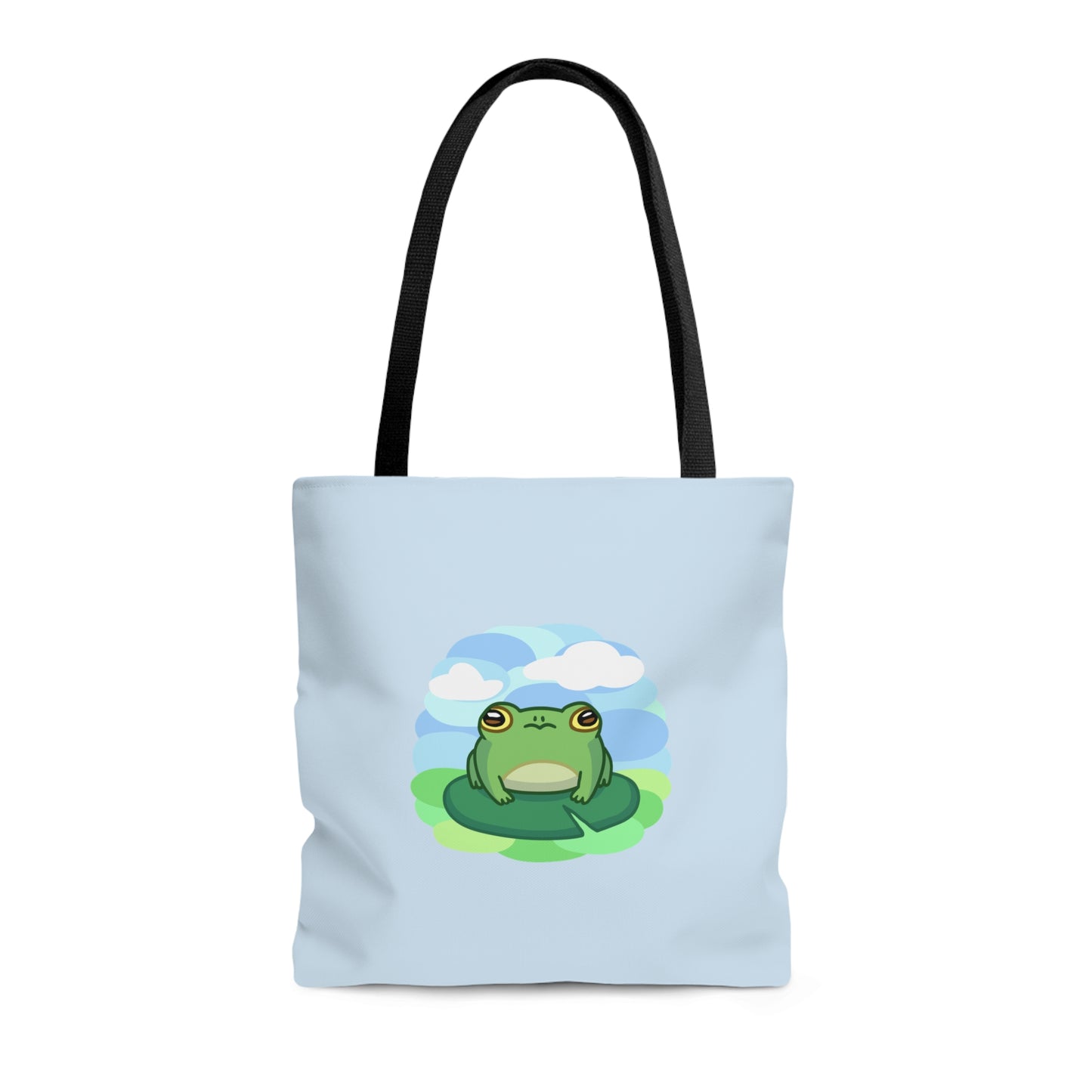 Lily Pad Frog Tote Bag - Blue